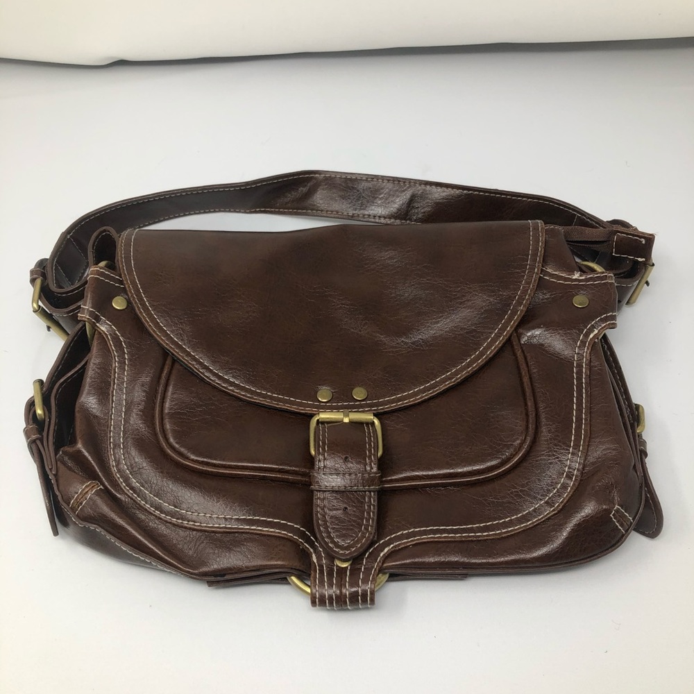 Leather hand bag